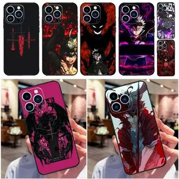 Manga Anime Black Clover Phone Case For iPhone 14 13 12 11 Pro X XR XS Max SE 2020 7 8 Plus Soft Shell TPU Cover iPhone 14Pro MAX