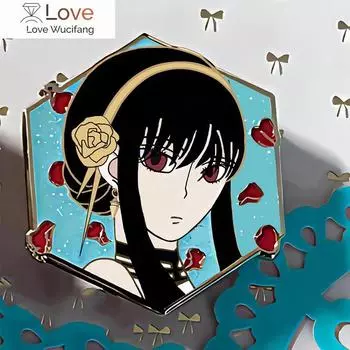 Манга Брошь Булавки Мультфильм Аня Сумерки Эмаль Броши Ювелирные Изделия Косплей Реквизит Подарки