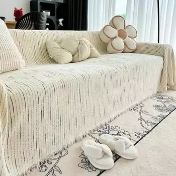 Manga Chenille Диванное полотенце Простой Современный Чехол для подушки Одеяло Four Seasons All-inclusive Универсальный Чехол 110*110cm