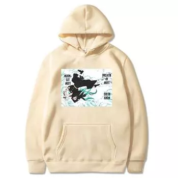 Manga Demon Slayer Zipper Hoodies Men Tokitou Muichirou Fashion Retro Cartoon Streetwear Oversize Black Women Zipper Jacket Coat XS чёрный