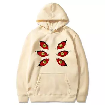 Манга Kokushibou японского аниме Demon Slayer Harajuku толстовки пуловеры Kimetsu No Yaiba Tsugikuni Michikatsu Eyes толстовки XS чёрный