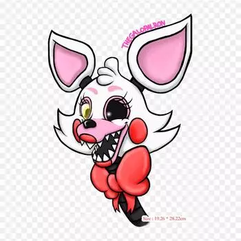 Мангл из Five Nights At Freddy Five Nights At Freddy s 2 Five Nig, термонаклейки для одежды, футболка, сумка, теплопередающие наклейки, железные нашивки