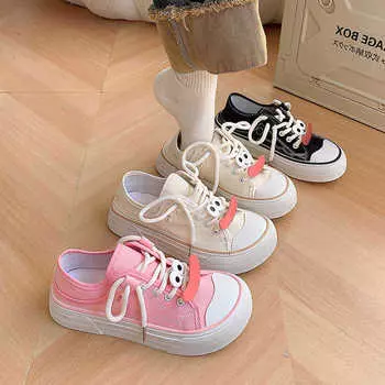 Mango head canvas shoes women s new summer ugly cute big head shoes niche versatile little white shoes with skirts 35