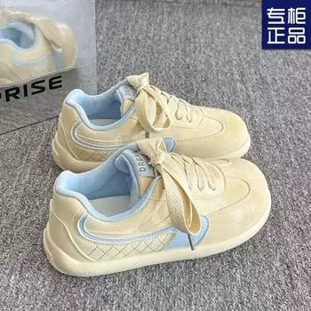 Mango head ретро платформа моральные тренировочные туфли женские новинка 2025 года весна и осень универсальные туфли платформа студенческие спортивные белые туфли 35 бежевый