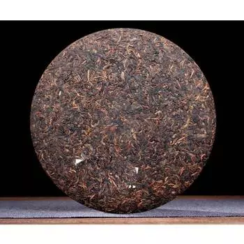 Мэнхайский чай из старого дерева, круглый чай, чай Пуэр, приготовленный чай, придворный чай, коричневый горный чай Юньнань, семь цзы, 357 г 357g