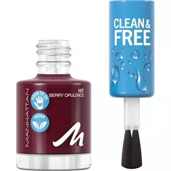 MANHATTAN Manhattan Clean & Free Nail Polish 157 Berry Opulence 8ml