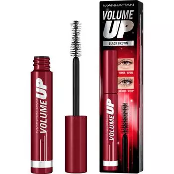 Manhattan MANHATTAN Тушь для ресниц Volume Up 002 Черный Коричневый 8 мл