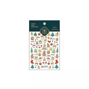 Manicure Accessories Snowman Santa Claus Elk Nail Stickers Snowflake Nail Decals Christmas Nail Stickers Nail Art Decorations
