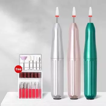 Средство для снятия и полировки маникюра, удобная электрическая ручка-полировщик, подрезчик и полировщик ногтей розовый