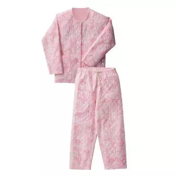 Пижама Maniflex Дизайн Квилт для Женщин Воротник Два Розовых L (Нет Части)