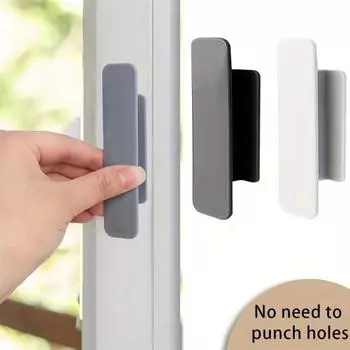 Manija De Puerta Corredera De 2 Piezas, Pomos Autoadhesivos Para Puerta De Vidrio, Ventana De Armario De Cocina, Sin Perforaci серый