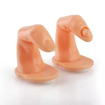 Маникюр Поддельный палец Поддельный маникюр для рук Дисплей Сенсорный ремень для пальцев Назад Клей Маникюрный продукт MYY A