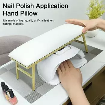 Маникюрная подушка для рук из искусственной кожи, удобный дизайн, поддержка ногтей, запястья, противоскользящая подушечка, женские аксессуары I