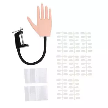 Маникюрная практическая модель руки, ноготь, манекен, рука, съемные пальцы, искусственная рука с кронштейном для B