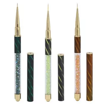 Маникюрная ручка-лайнер для ногтей, палочка для страз, ручка для нанесения точек, инструмент для украшения ногтей для домашнего хозяйства Orange Pull Wire