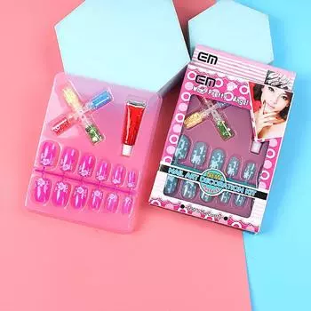 Маникюрные инструменты Пилочка для ногтей Полное покрытие Накладные ногти Накладные ресницы Детские мультяшные накладные ногти B