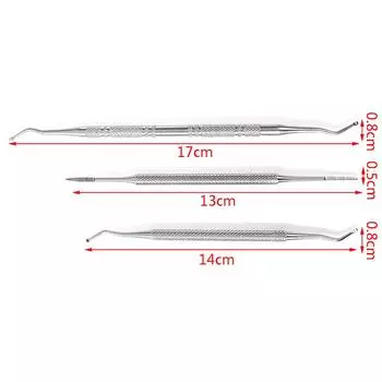 Маникюрный инструмент из нержавеющей стали с двумя головками Nail Steel Push Trim Nail Push Trim