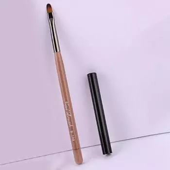 Маникюрный карандаш «сделай сам», щетина, не осыпающаяся, высокая прочность, мягкая с крышкой, нейлоновая шерсть, сетка для ногтей A