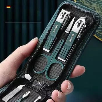 Маникюрный набор из 6 кусачек для ногтей из нержавеющей стали с ложечкой для ушей - Инструменты для ногтей.