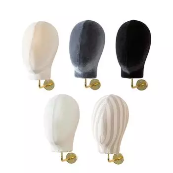 Mannequin Head Model Wall Mount Multipurpose Hat Rack Wig Holder Wig Stand for Wig Headwear Hats Beginner Hairdresser Training
