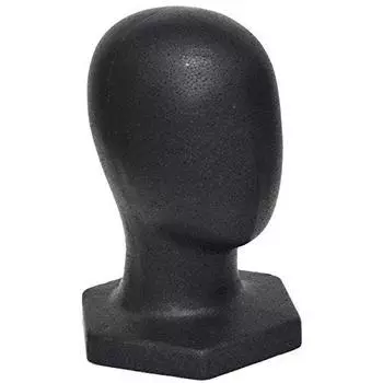 Mannequin Head Styrofoam Pepsiman Head White/Black HD-08BR (Black)