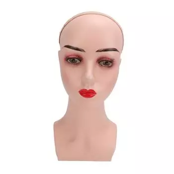 Водонепроницаемый стабильный женский лысый манекен для демонстрации парика, ювелирных изделий, шляпы, солнцезащитных очков