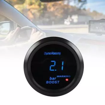 Манометр турбонаддува, 52 мм, синий светодиод, цифровой ABS-измеритель давления турбонаддува