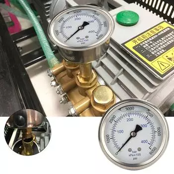 Манометры для мойки высокого давления промышленного класса со стандартной резьбой N14x1.5, 6000 фунтов на квадратный дюйм, садовый инструмент, подходящий для мойки автомобилей и сада