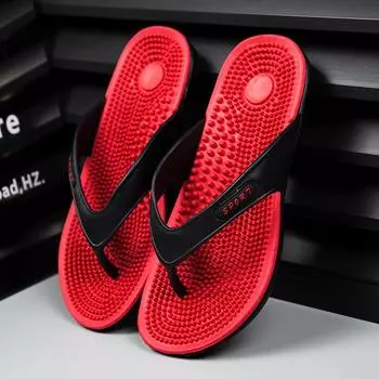 Mans Flip Flops Summer Mens Slippers Waterproof Bathroom Non-slip Shoes for Men Home Sandals Male Comfortable Slides Main Push 40 черный серый