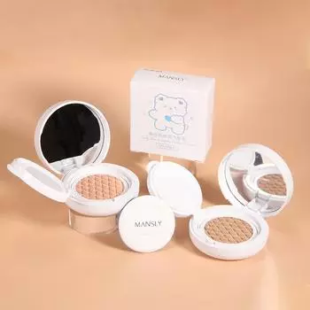 MANSLY Bear Cushion Concealer Cream Увлажняющий стойкий BB-крем Матирующий Контроль жирности Легкая жидкая тональная основа