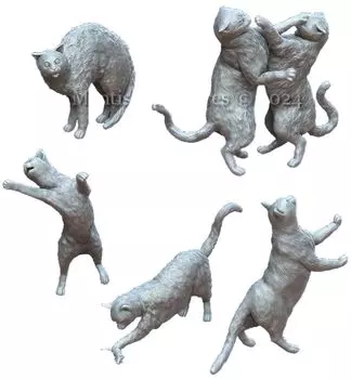 Mantis Miniature Animal Set 59 Cat Resin Kit Man35187 1/24 (животное)