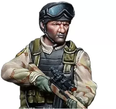 Mantis Miniature Figure Series Current Use America Hawk Delta Force Soldier Somalia 1993 Resin Kit Man35147 1/35 Black Down