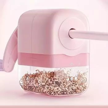 Manual and automatic pencil sharpener - Durable plastic,battery-free - suitable for school supplies and gifts.Classroom tools,Modern pencil sharpener розовый