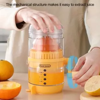 Manual Citrus Juicer Portable Lemon Lime Orange Squeezer BPA-Free Fruit Press Extractor красный