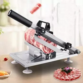 Manual Meat Slicer Stainless Steel Restaurant Use Home Kitchen Cutter, Lamb Roll Slicer Kitchen Tools Gadget