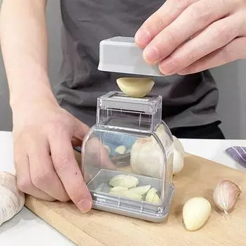 Manual Pressing Garlic Grinding Grater Cutter Cooking Tool Garlic Peeler Kitchen Accessories Kitchen Gadgets And Accessories небесно-голубой