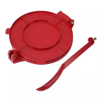 Ручной пресс для тортильи Taco Presser Алюминиевый сплав Кесадилья Тортилья Maker для домашнего использования Красный