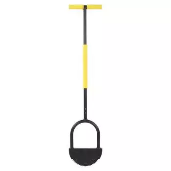 Manual Trimming Shovel Half Moon Lawn Edger High Hardness Simple Cleansing Carbon Steel Manual Trimming Shovel for Garden