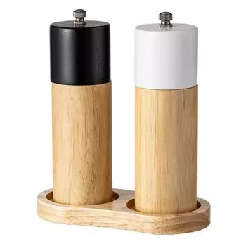 Manual Wood Grinder Adjustable Coarseness Salt and Peppers Mill for Cooking Enthusiasts Spices Grinder with Nonslip Base разноцветный