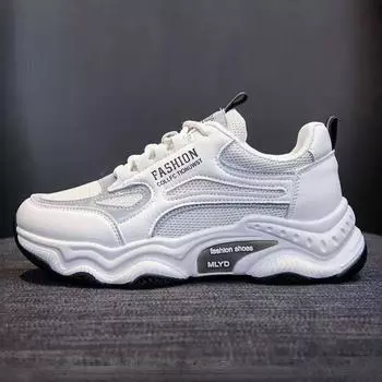 Manufacturer 2025 women s shoes spring new breathable mesh shoes dad shoes platform women s casual sports shoes 35