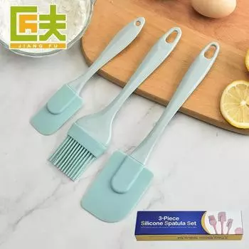 Manufacturer Approved Silicone Oil Brush, Silicone Scraper, Three Piece Set, Baker s Kitchen Tools, Cake Spatula, Oil Brush Set