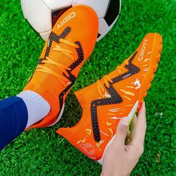 Manufacturer football shoes boys and girls TF broken order youth sports AG professional game training long order football shoes 32