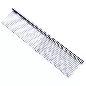 Manufacturer Stainless Steel Comb Pet Comb Beauty Comb Dog Brush Pet Supplies Dog Comb Teddy/Golden Retriever Comb 16*3 Silver (opp pack) * $