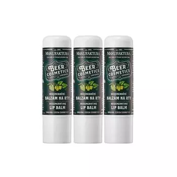 Manufaktura пивной бальзам для губ 4 г MANUFAKTURA BEER LIP BALM, 3 упаковки