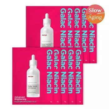 Manyo Factory Galac Niacin Essence Прозрачная сияющая маска 10 листов