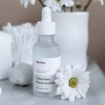Manyo Factory GALACTOMY NIACIN ESSENCE 50 мл, Легкая, Осветляющая, Увлажняющая, Корейская косметика, Kbeauty, пробник
