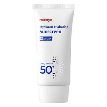 Manyo Factory Гиалуроновый увлажняющий солнцезащитный крем SPF50+ PA++++, 1 шт, 50 мл
