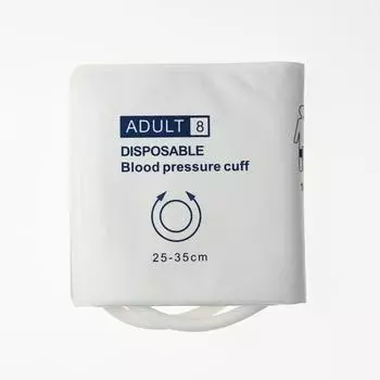 Манжета для измерения артериального давления для взрослых, одноразовая манжета для сфигмоманометра для монитора артериального давления, измеритель артериального давления, двойная трубка