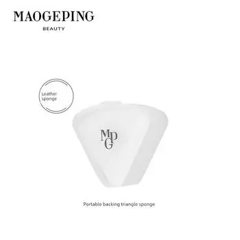 Maogeping Triangle Makeup Sponge Smear-Proof Makeup Makeup Makeup Tool Powder Puff Beauty Blender Portable Wet and Dry Genuine Goods Leather sponge 1 pack
