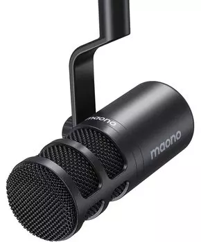 MAONO PD100 XLR Dynamic Vocal Microphone with Unidirectional Pitch, Built-in Pop Filter, XLR-to-XLR Cable Connection, Includes Microphone Stand,